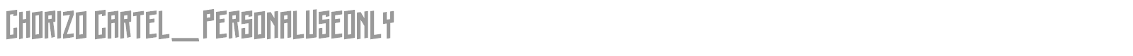 Chorizo Cartel font preview